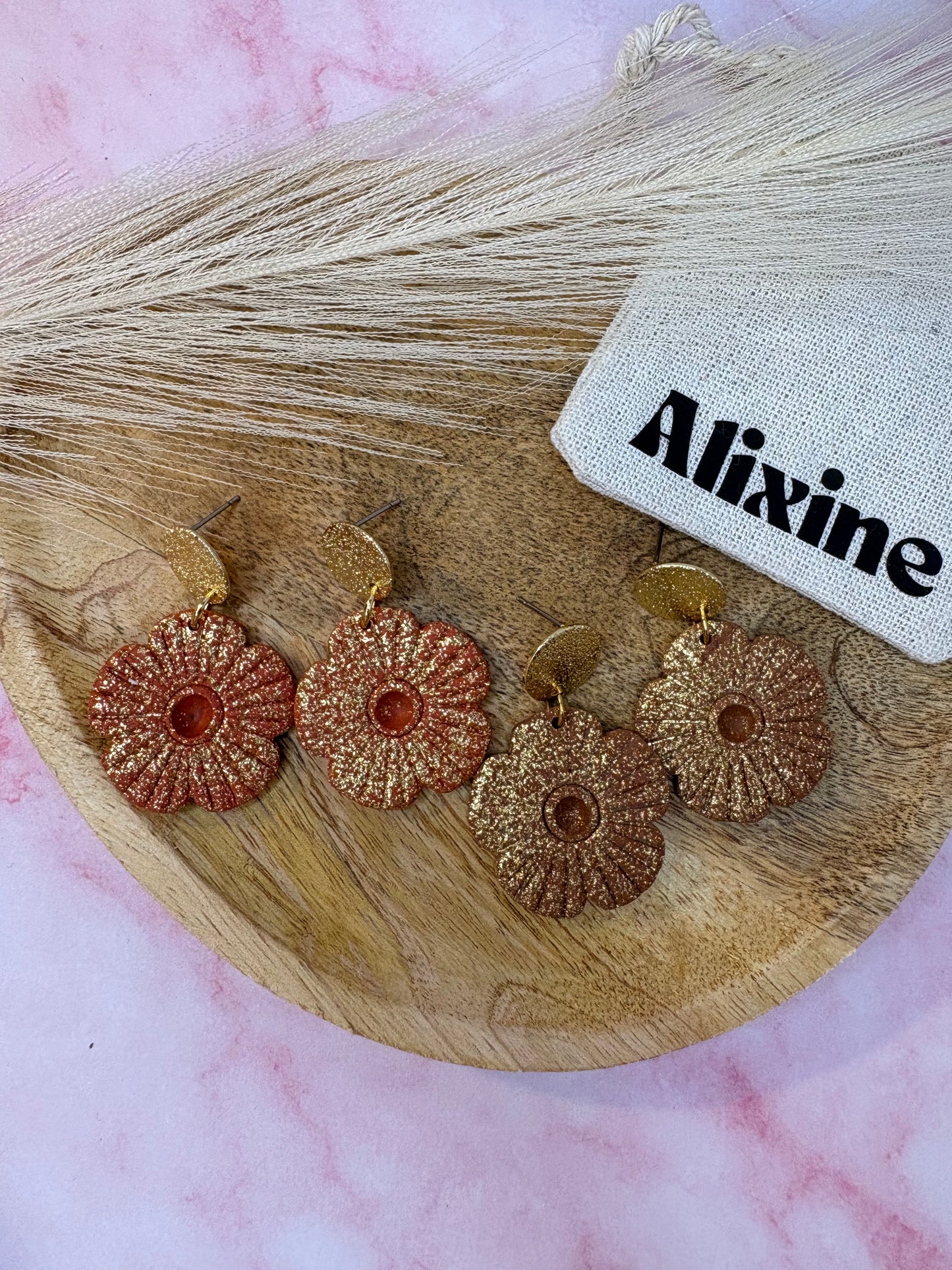 Les boucles d'oreilles Maya - Collection automne