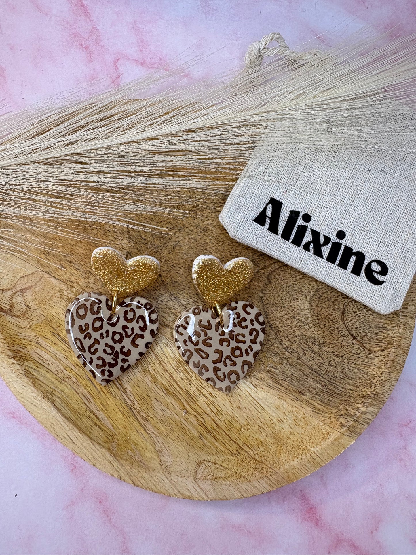 Les boucles d'oreilles Paloma léopard